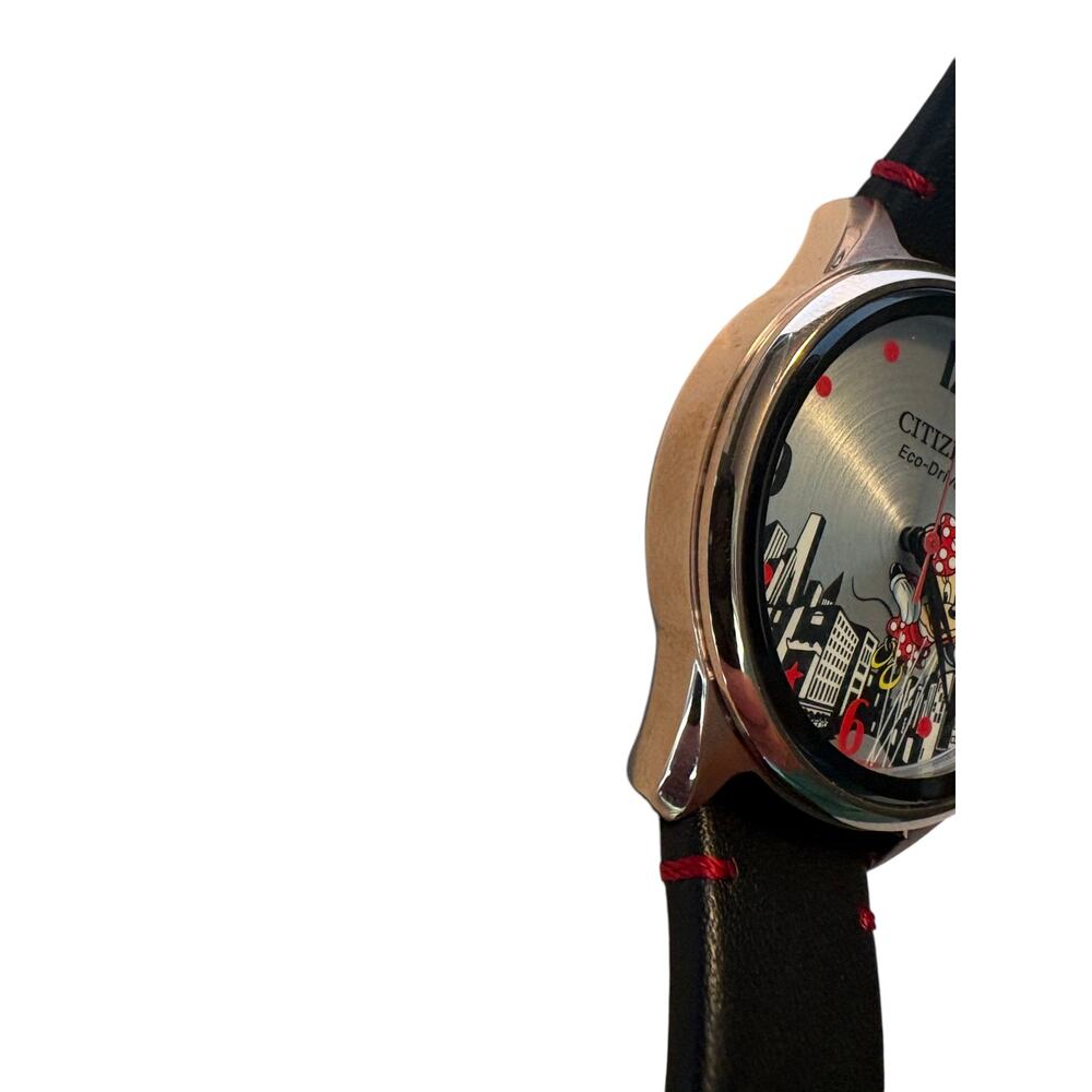 Citizen Eco-Drive Minnie Mouse Disney Character Dial Watch - NWT - Picture 6 of 10